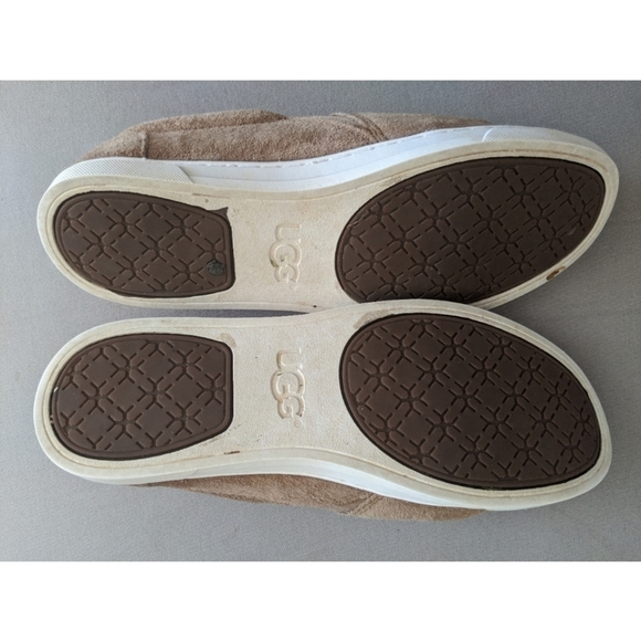 UGG Adley Light Brown Suede Slip On Sneakers 7.5 - Picture 2 of 8